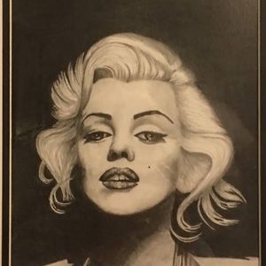 Hand drawn pencil picture of Marilyn Monroe!!!